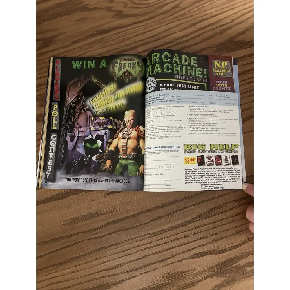 Nintendo Power Magazine Issue 111 Bomberman Hero Pokemon Poster (No Comic)